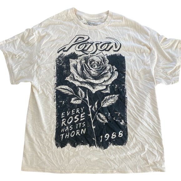 Poison Graphic White T-Shirt for Men - XL white , gray all cotton like new - Picture 3 of 4